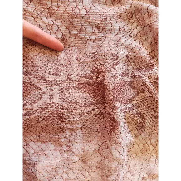 NWD By Anthropologie Short-Sleeve Tiered Midi Dress Size M Neutral #9D413 - Picture 11 of 13